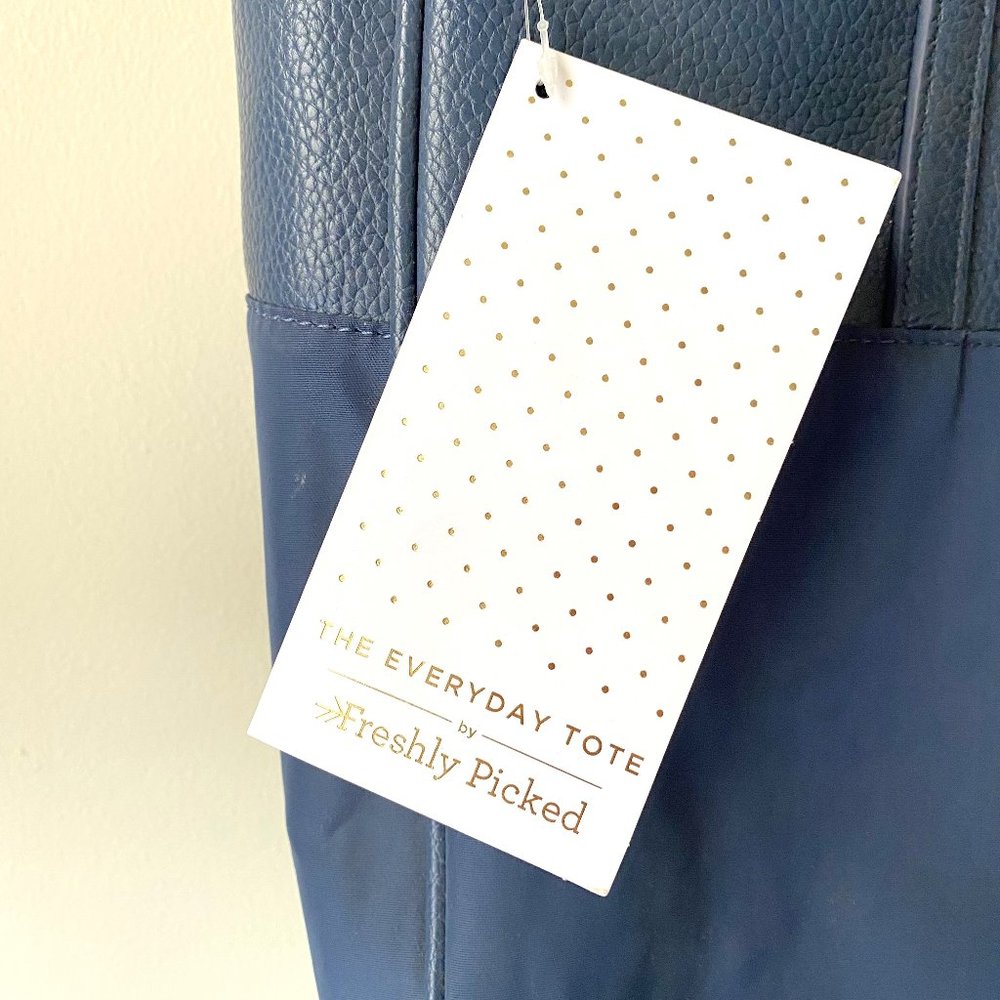 Freshly Picked Navy Blue Tote Diaper Bag - Picture 10 of 10